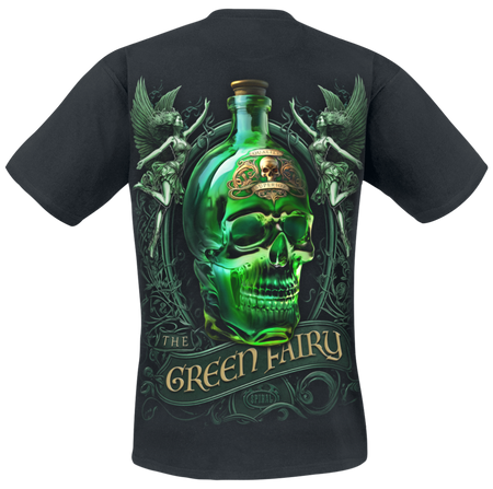 T-Shirt Manches courtes  de Spiral - The Green Fairy - S à 4XL - pour Homme - noir - Spiral - View 2