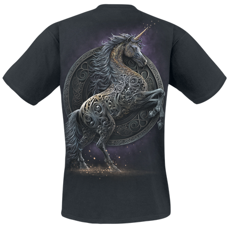 T-Shirt Manches courtes Unicorn de Spiral - Celtic Unicorn - M à 4XL - pour Homme - noir - Spiral - View 2