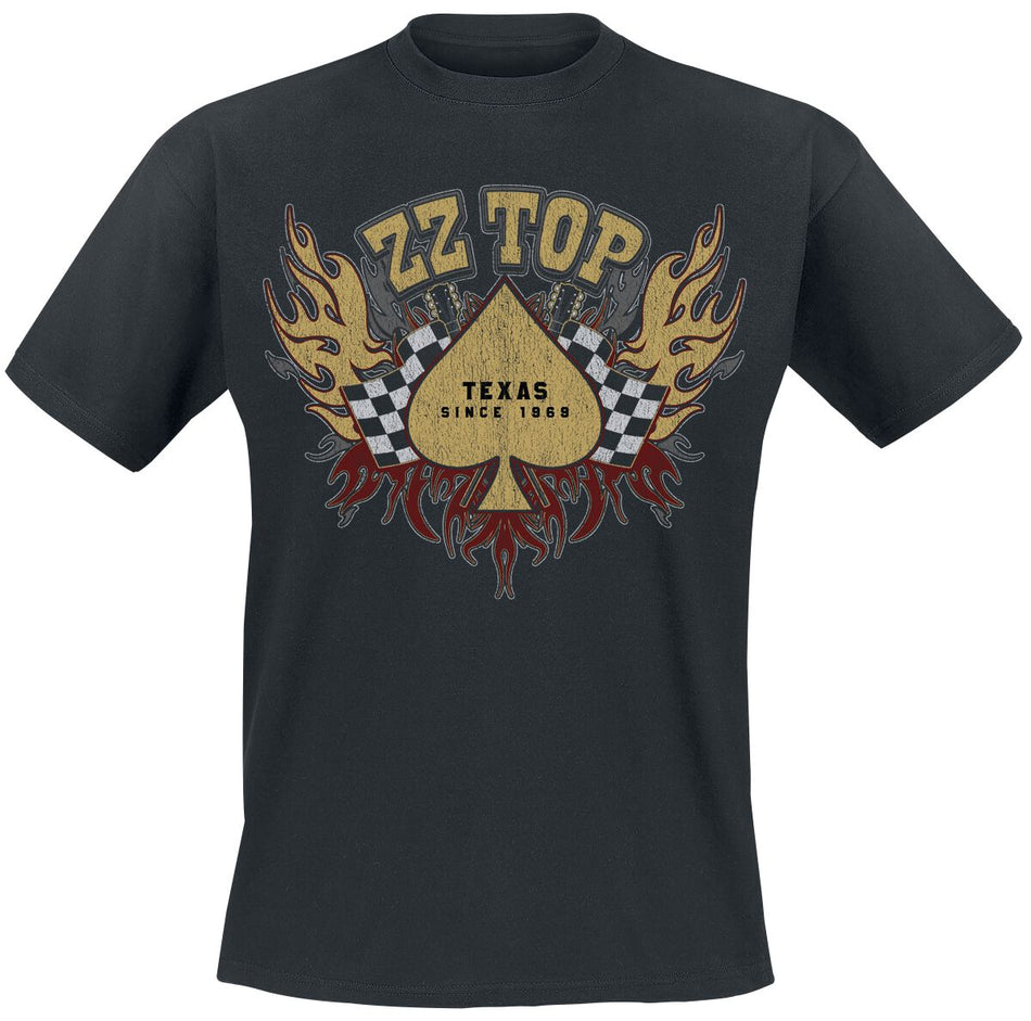 T-Shirt Manches courtes  de ZZ Top - Race Flag - S à 3XL - pour Homme - noir - ZZ Top