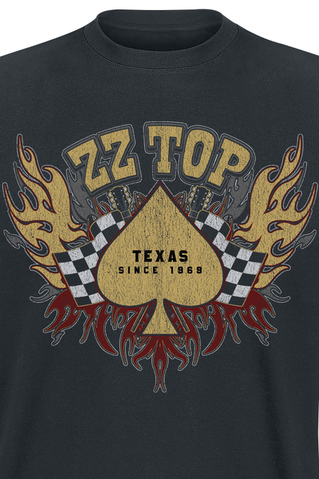 T-Shirt Manches courtes  de ZZ Top - Race Flag - S à 3XL - pour Homme - noir - ZZ Top - View 2