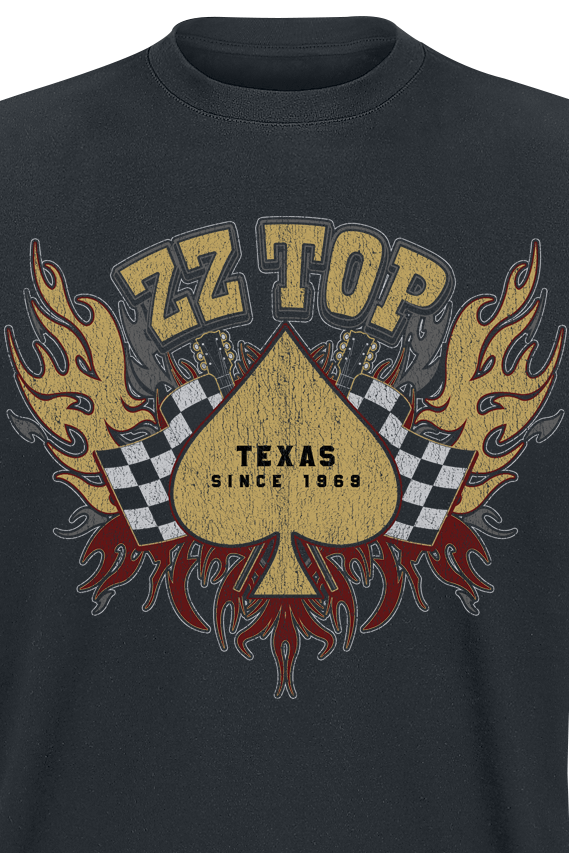 T-Shirt Manches courtes  de ZZ Top - Race Flag - S à 3XL - pour Homme - noir - ZZ Top - View 2
