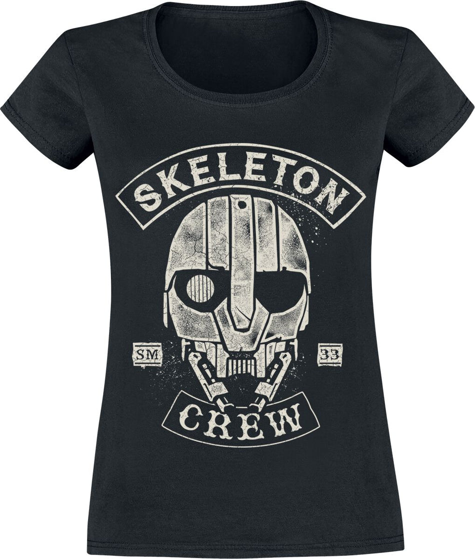 T-Shirt Manches courtes Disney de Star Wars - Skeleton Crew - SM-33 Vintage - S à XXL - pour Femme - noir - Star Wars