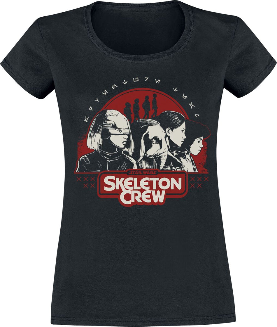 T-Shirt Manches courtes Disney de Star Wars - Skeleton Crew - Way Home - S à XXL - pour Femme - noir - Star Wars