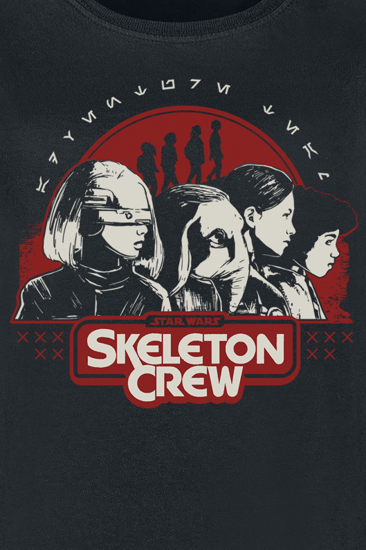 T-Shirt Manches courtes Disney de Star Wars - Skeleton Crew - Way Home - S à XXL - pour Femme - noir - Star Wars - View 2