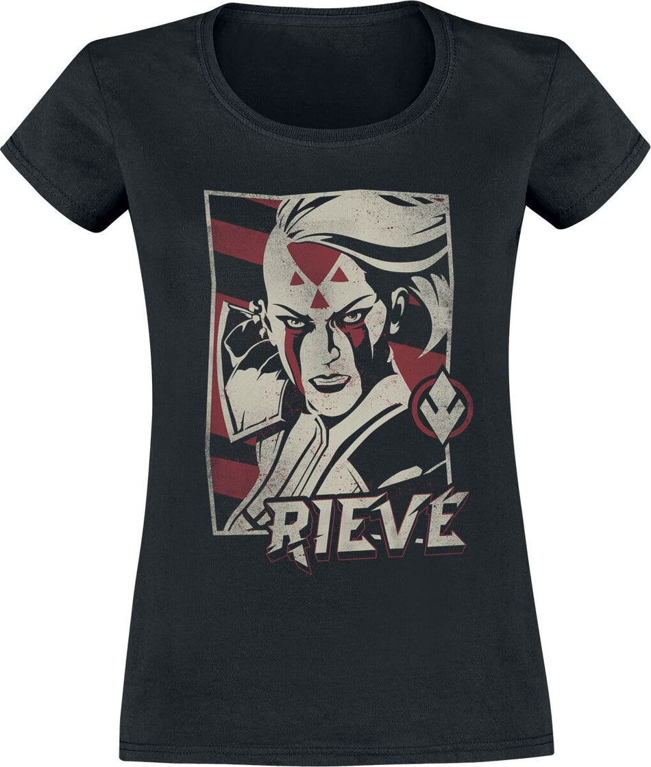T-Shirt Manches courtes Disney de Star Wars - Hunters - Rieve - S à XXL - pour Femme - noir - Star Wars