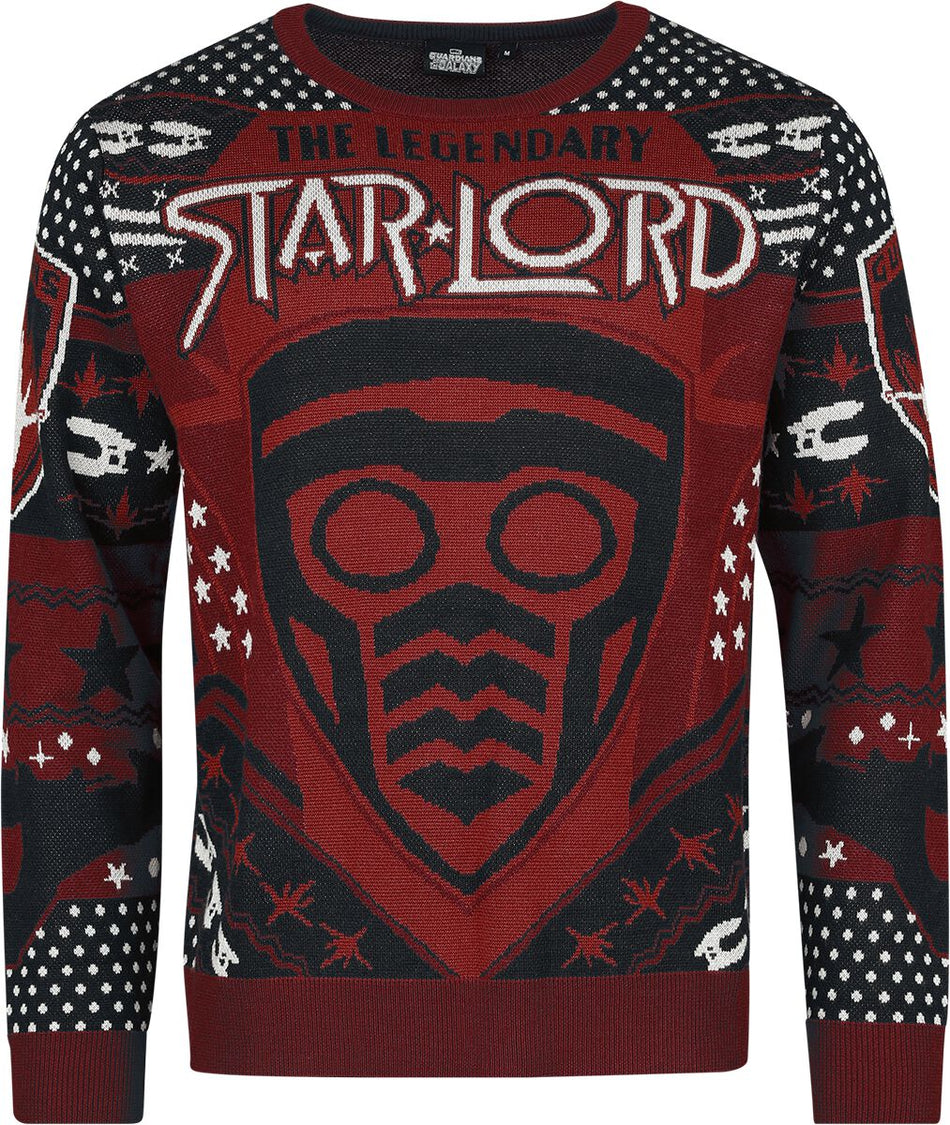 Pull De Noël Disney de Les Gardiens De La Galaxie - Star-Lord - S à M - pour Homme - multicolore - Les Gardiens De La Galaxie