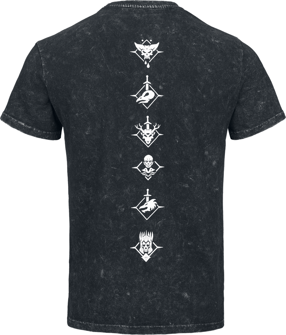 T-Shirt Manches courtes Gaming de The Witcher - Runes - T-Shirt - S à XXL - pour Homme - noir chiné - The Witcher - View 2
