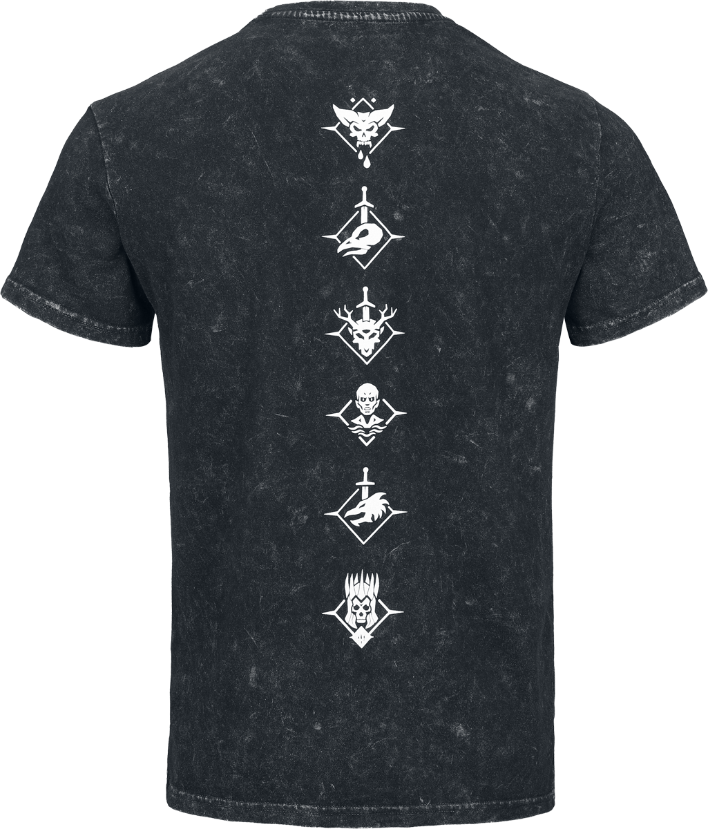 T-Shirt Manches courtes Gaming de The Witcher - Runes - T-Shirt - S à XXL - pour Homme - noir chiné - The Witcher - View 2