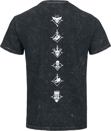 T-Shirt Manches courtes Gaming de The Witcher - Runes - T-Shirt - S à XXL - pour Homme - noir chiné - The Witcher - View 2