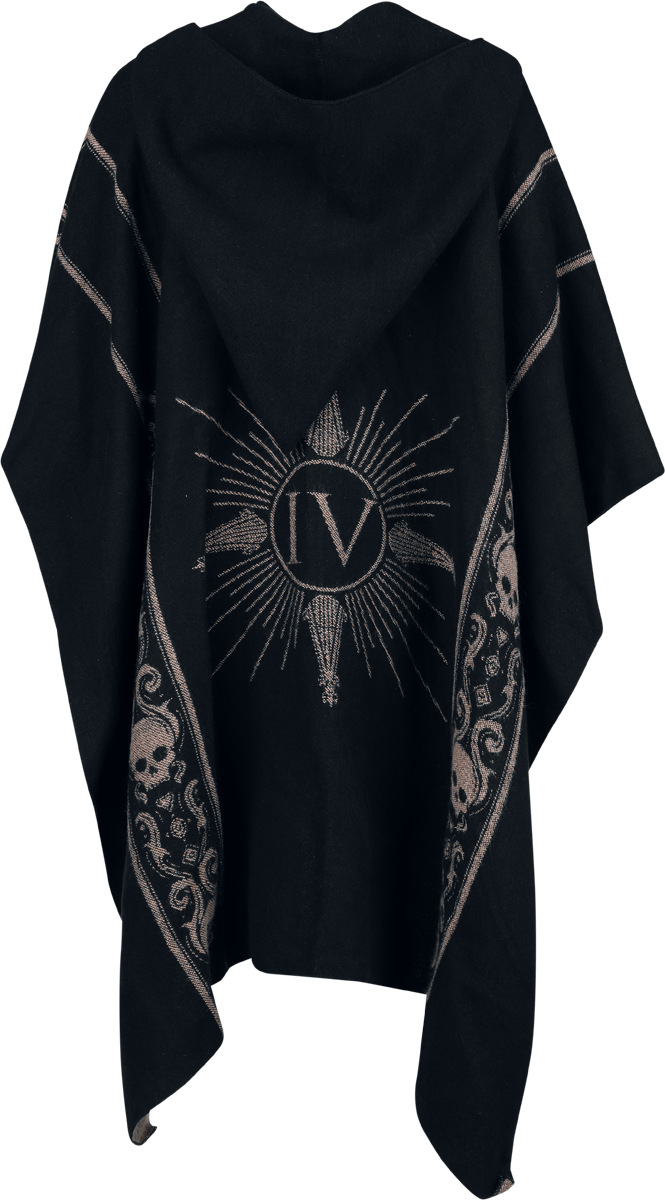 Poncho  de Ghost - Ghost - Collection Signature EMP - Standard - pour Femme - noir - Ghost - View 2