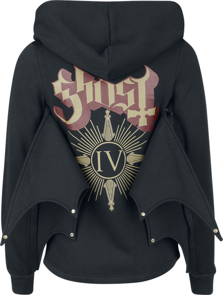 Sweat-shirt zippé à capuche  de Ghost - EMP Signature Collection - S à 3XL - pour Femme - noir - Ghost - View 2