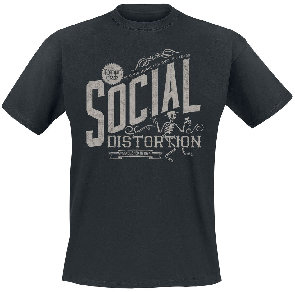 T-Shirt Manches courtes  de Social Distortion - Premium Grade - S à 3XL - pour Homme - noir - Social Distortion