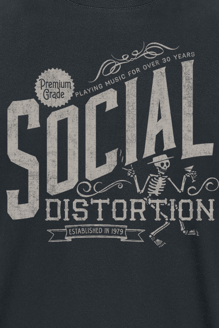 T-Shirt Manches courtes  de Social Distortion - Premium Grade - S à 3XL - pour Homme - noir - Social Distortion - View 2