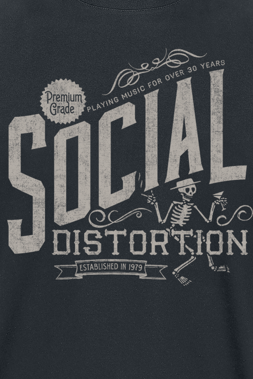 T-Shirt Manches courtes  de Social Distortion - Premium Grade - S à 3XL - pour Homme - noir - Social Distortion - View 2