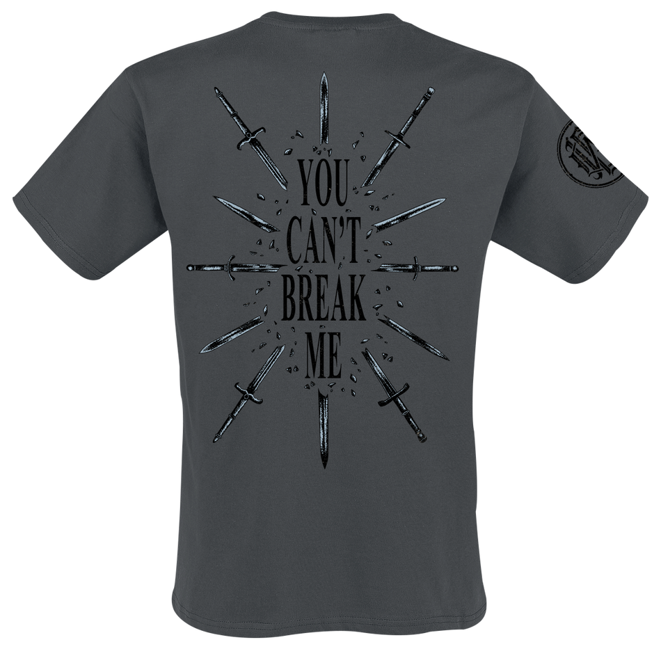 T-Shirt Manches courtes  de Parkway Drive - You Can't Break Me - S à XXL - pour Homme - gris - Parkway Drive - View 2