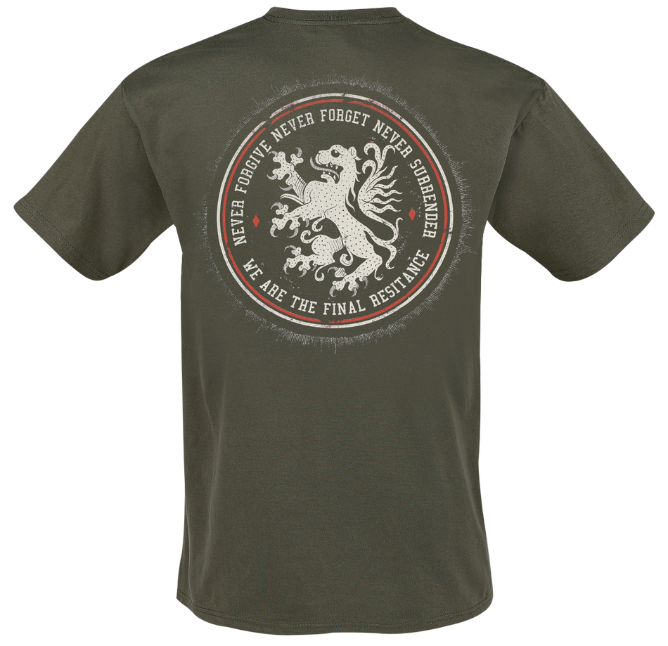T-Shirt Manches courtes  de Heaven Shall Burn - Never Surrender - S à 4XL - pour Homme - vert - Heaven Shall Burn - View 2