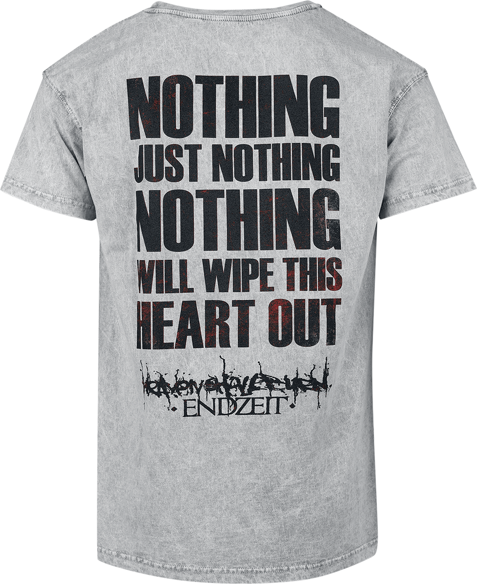 T-Shirt Manches courtes  de Heaven Shall Burn - Endzeit - S à 4XL - pour Homme - gris - Heaven Shall Burn - View 2