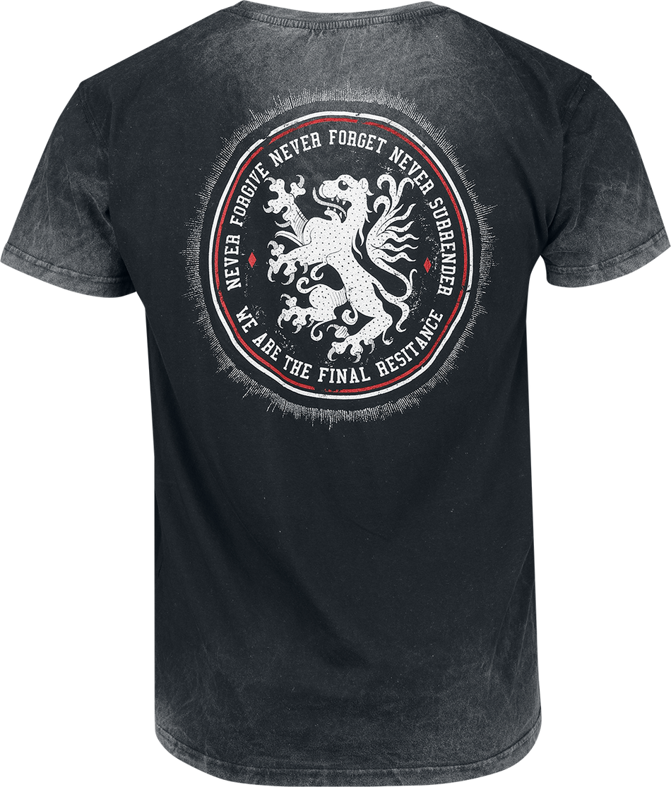 T-Shirt Manches courtes  de Heaven Shall Burn - Never - S à 4XL - pour Homme - gris - Heaven Shall Burn - View 2
