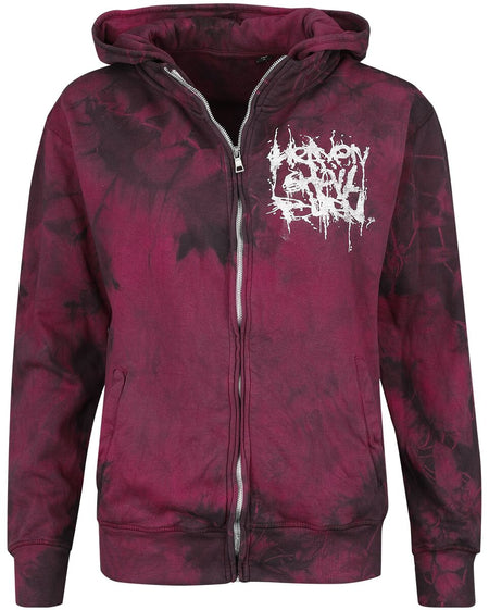 Sweat-shirt zippé à capuche  de Heaven Shall Burn - Nothing - S - pour Femme - rouge - Heaven Shall Burn