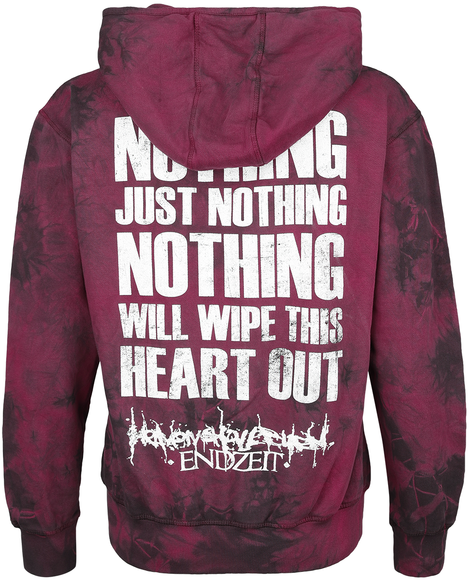Sweat-shirt zippé à capuche  de Heaven Shall Burn - Nothing - S - pour Femme - rouge - Heaven Shall Burn - View 2