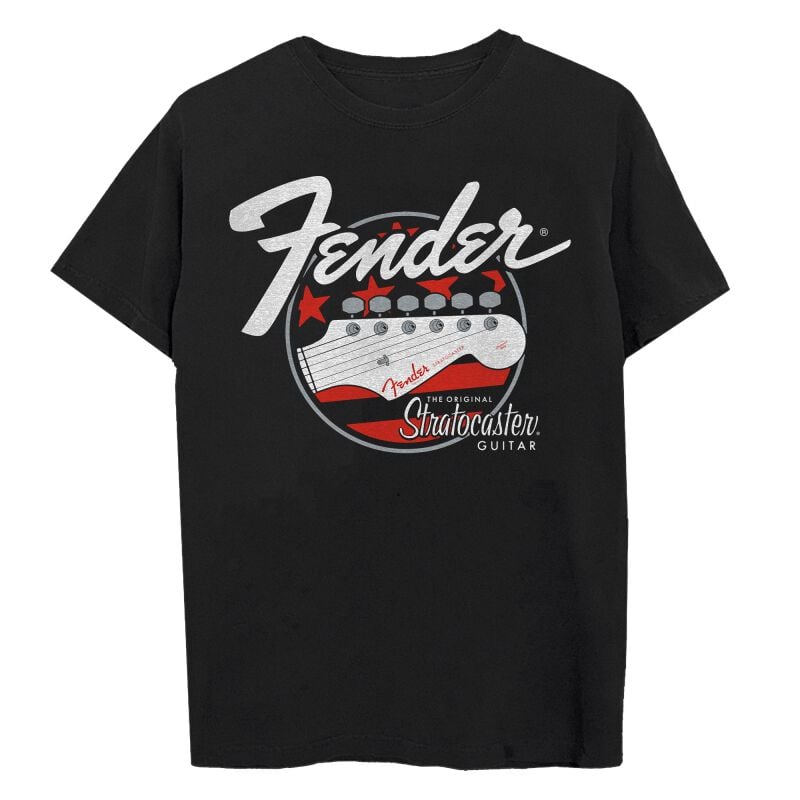 T-Shirt Manches courtes  de Fender - Stratocaster - S à 3XL - pour Homme - noir - Fender