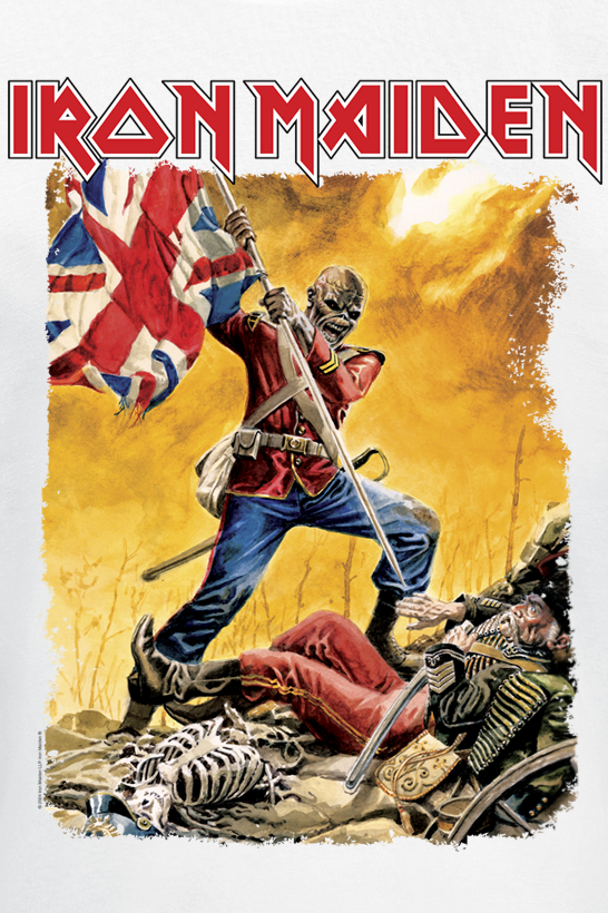 T-Shirt Manches courtes  de Iron Maiden - The Trooper Z2 - S à 4XL - pour Homme - blanc - Iron Maiden - View 2