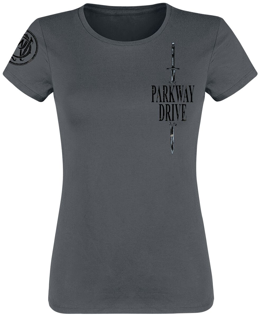 T-Shirt Manches courtes  de Parkway Drive - You Can't Break Me - S à XXL - pour Femme - gris - Parkway Drive