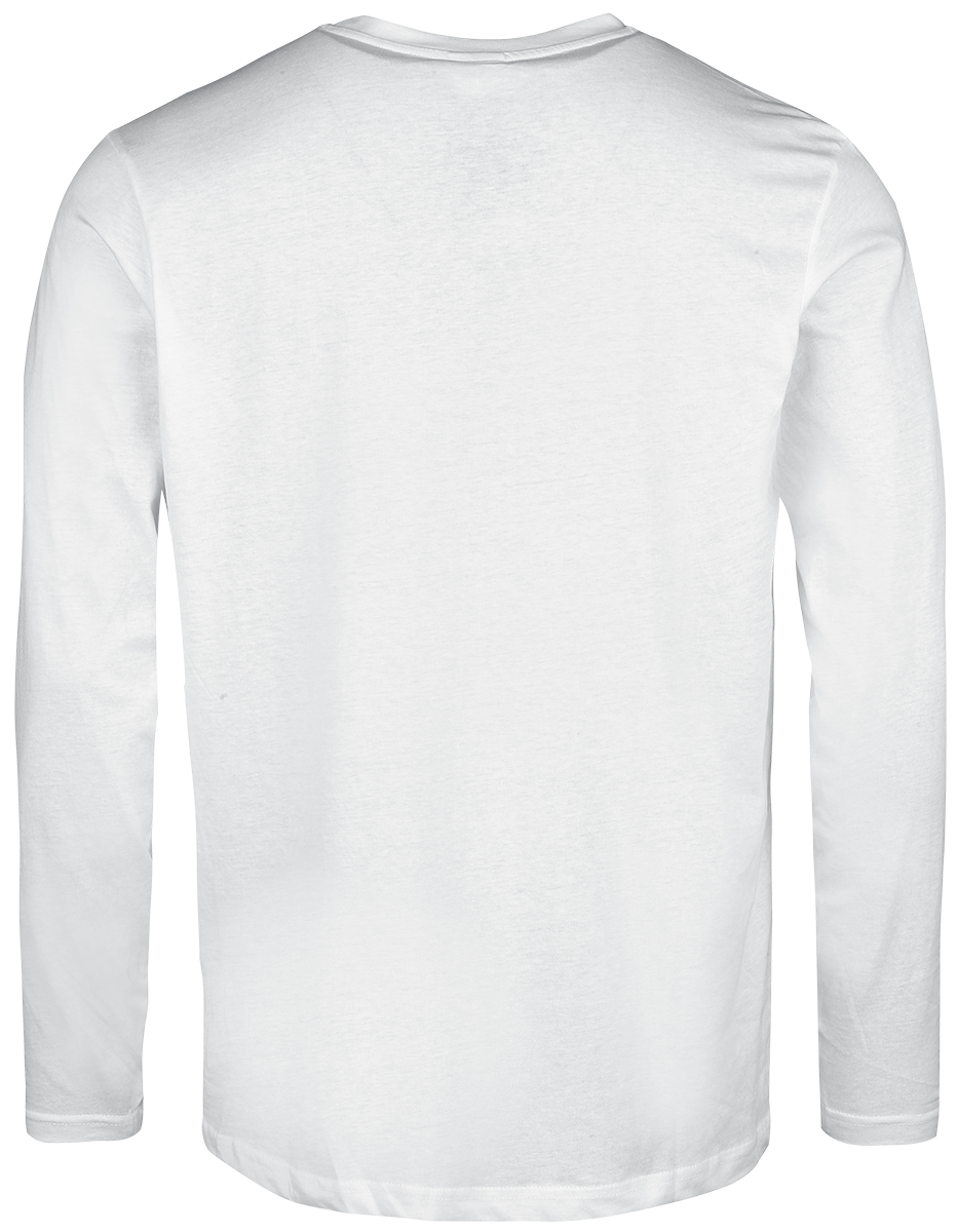 T-shirt manches longues  de Urban Classics - T-Shirt Manches Longues Basique - XL à 4XL - pour Homme - blanc - Urban Classics - View 2