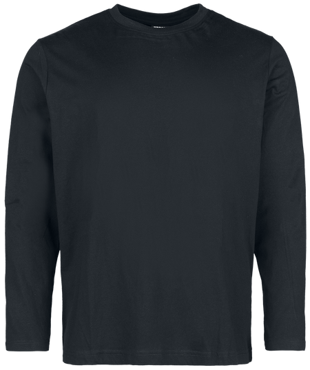T-shirt manches longues  de Urban Classics - Hauts Manches Longues - Lot de 2 - S à 4XL - pour Homme - noir - Urban Classics - View 2