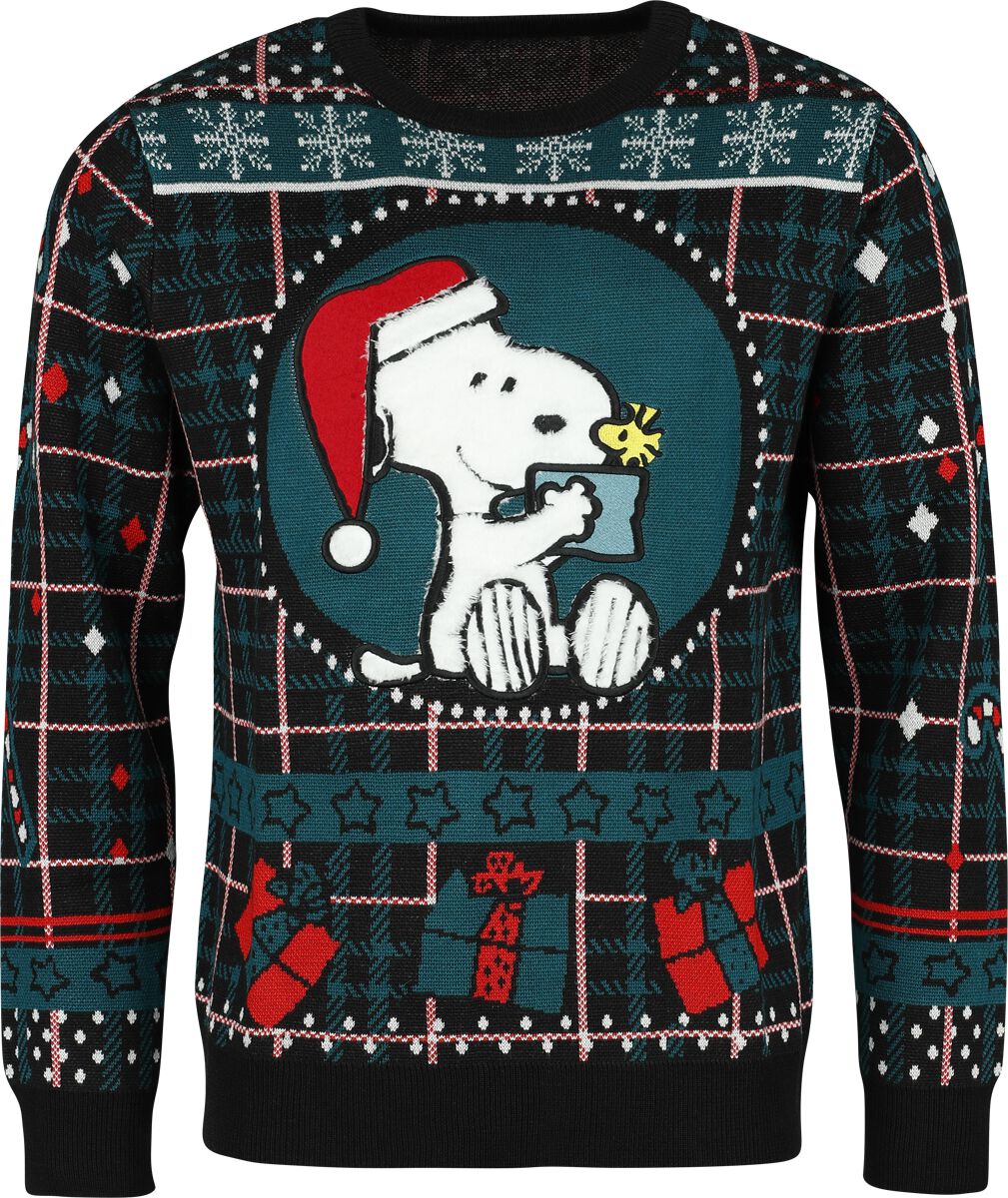 Pull De Noël  de Snoopy - Pull de Noël Snoopy - S à XXL - pour Homme - multicolore - Snoopy