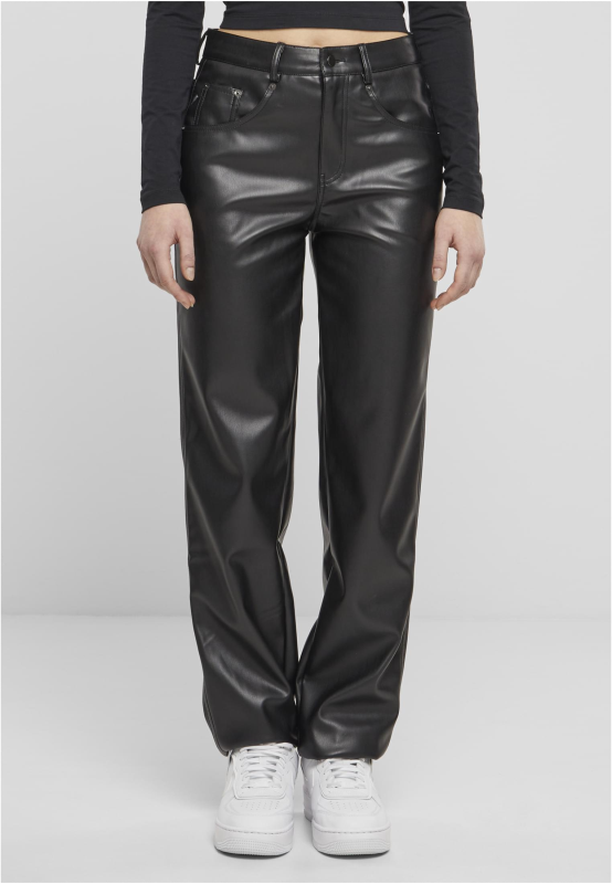 Pantalon en toile  de Urban Classics - Ladies Wide Leg Trousers - W30L32 à W31L32 - pour Femme - noir - Urban Classics - View 2