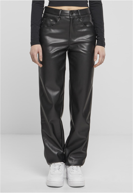Pantalon en toile  de Urban Classics - Ladies Wide Leg Trousers - W30L32 à W31L32 - pour Femme - noir - Urban Classics - View 2