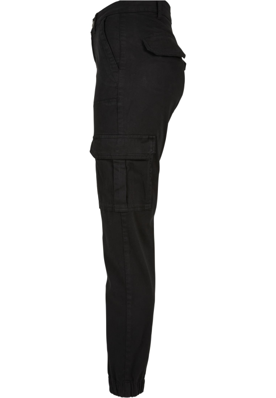 Pantalon Cargo  de Urban Classics - Pantalon Pratique Coton Sergé - 29 à 31 - pour Femme - noir - Urban Classics - View 2