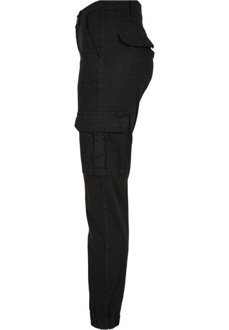 Pantalon Cargo  de Urban Classics - Pantalon Pratique Coton Sergé - 29 à 31 - pour Femme - noir - Urban Classics - View 2