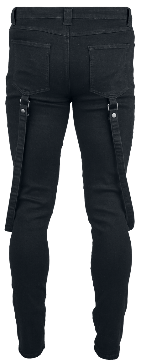 Jean Gothic de KIHILIST by KILLSTAR - KIHILIST Bondage Trousers - S à 4XL - pour Homme - noir - KIHILIST by KILLSTAR - View 2