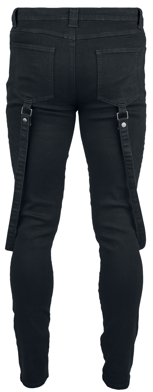 Jean Gothic de KIHILIST by KILLSTAR - KIHILIST Bondage Trousers - S à 4XL - pour Homme - noir - KIHILIST by KILLSTAR - View 2