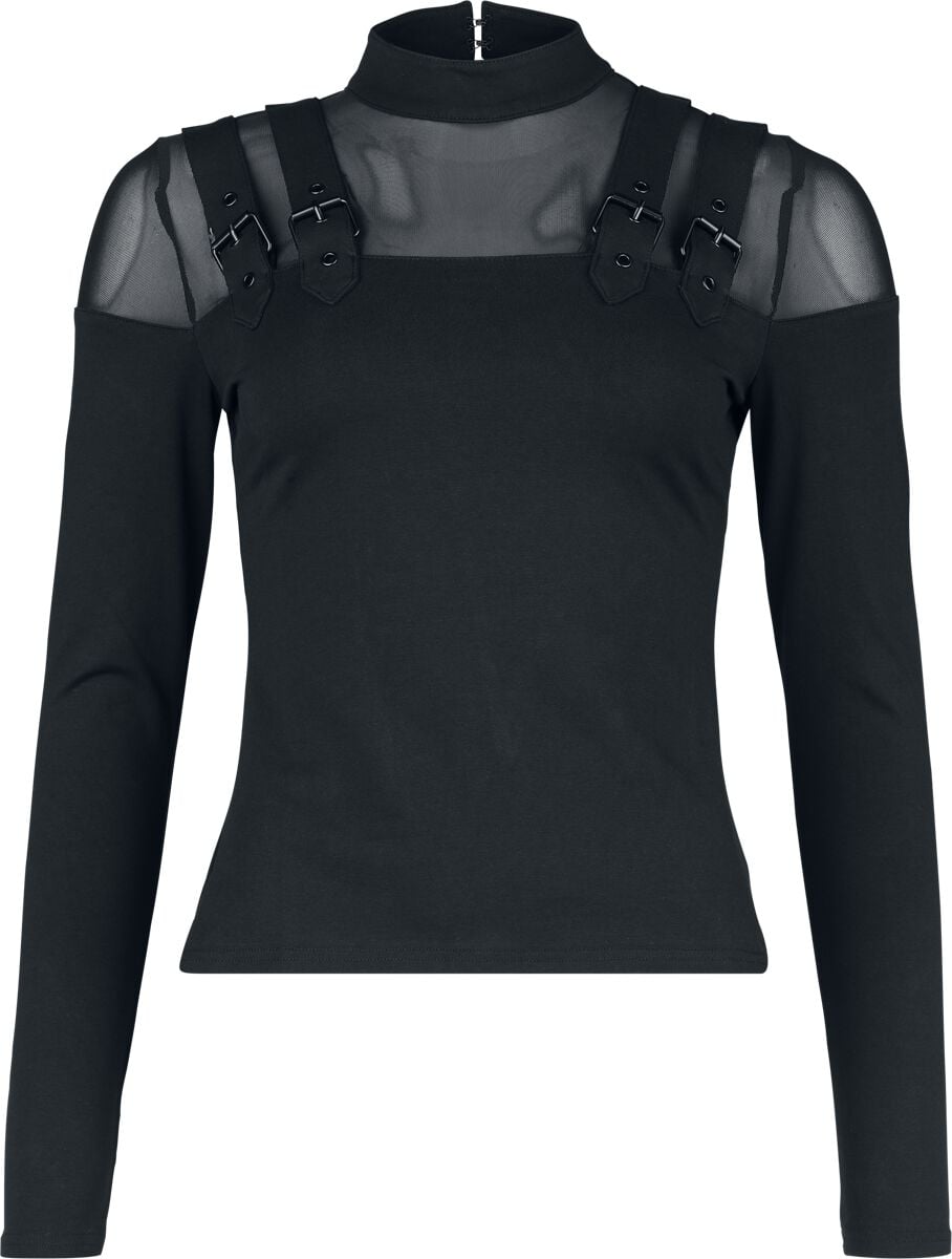 T-shirt manches longues Gothic de KIHILIST by KILLSTAR - Spellsmith Top - XS à XXL - pour Femme - noir - KIHILIST by KILLSTAR