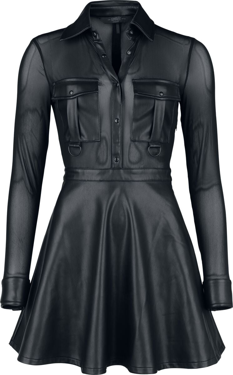 Robe courte Gothic de KIHILIST by KILLSTAR - Shadowsinger Dress - XS à XXL - pour Femme - noir - KIHILIST by KILLSTAR