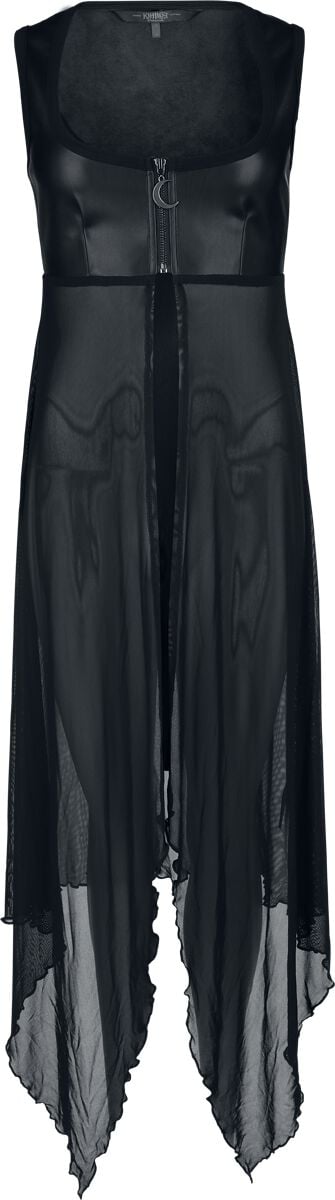 Robe mi-longue Gothic de KIHILIST by KILLSTAR - Acendance Duster - XS à XXL - pour Femme - noir - KIHILIST by KILLSTAR