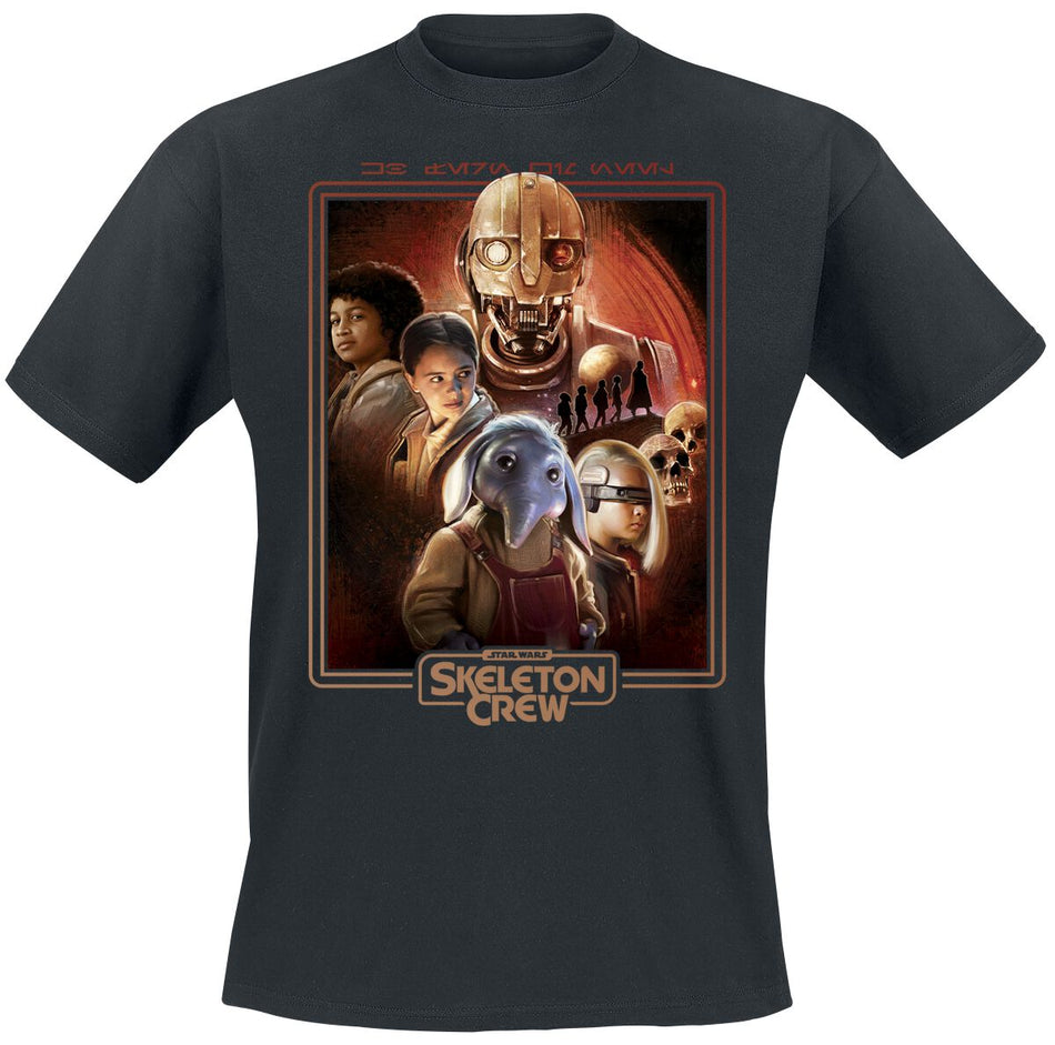 T-Shirt Manches courtes Disney de Star Wars - Skeleton Crew - Tales Of The Galaxy - M à XL - pour Homme - noir - Star Wars