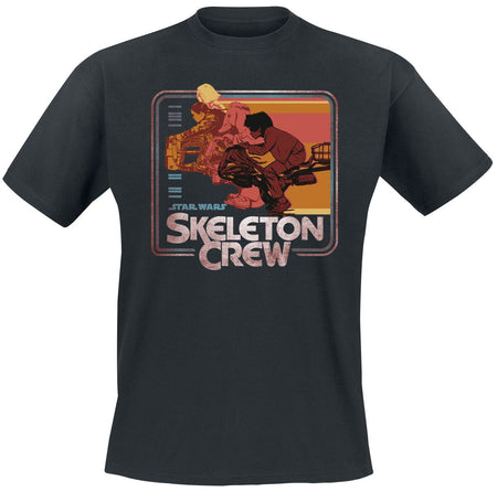 T-Shirt Manches courtes  de Star Wars - Skeleton Crew - Retro Riding - M à 3XL - pour Homme - noir - Star Wars