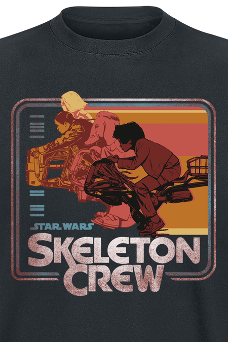 T-Shirt Manches courtes  de Star Wars - Skeleton Crew - Retro Riding - M à 3XL - pour Homme - noir - Star Wars - View 2