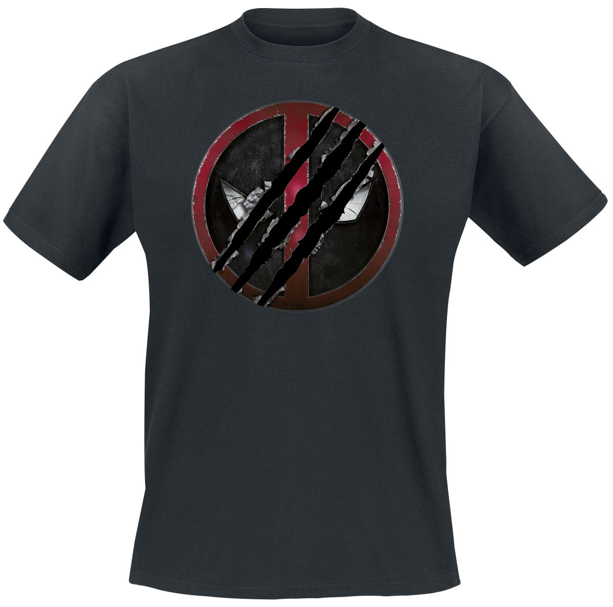 T-Shirt Manches courtes  de Deadpool - 3 - Logo - S à L - pour Homme - noir - Deadpool