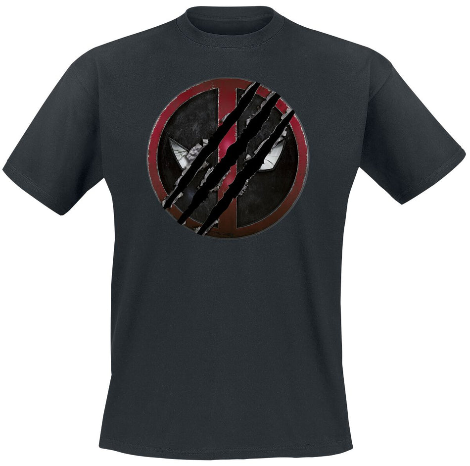 T-Shirt Manches courtes  de Deadpool - 3 - Logo - S à L - pour Homme - noir - Deadpool