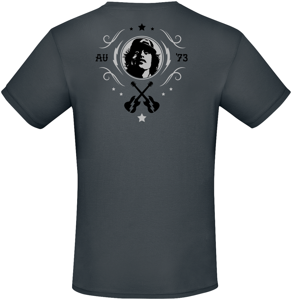 T-Shirt Manches courtes  de AC/DC - High Voltage - Rock 'N' Roll - S à 3XL - pour Homme - anthracite - AC/DC - View 2