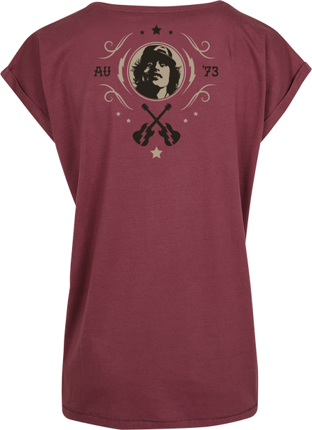 T-Shirt Manches courtes  de AC/DC - High Voltage - Rock 'N' Roll - S à XXL - pour Femme - bordeaux - AC/DC - View 2