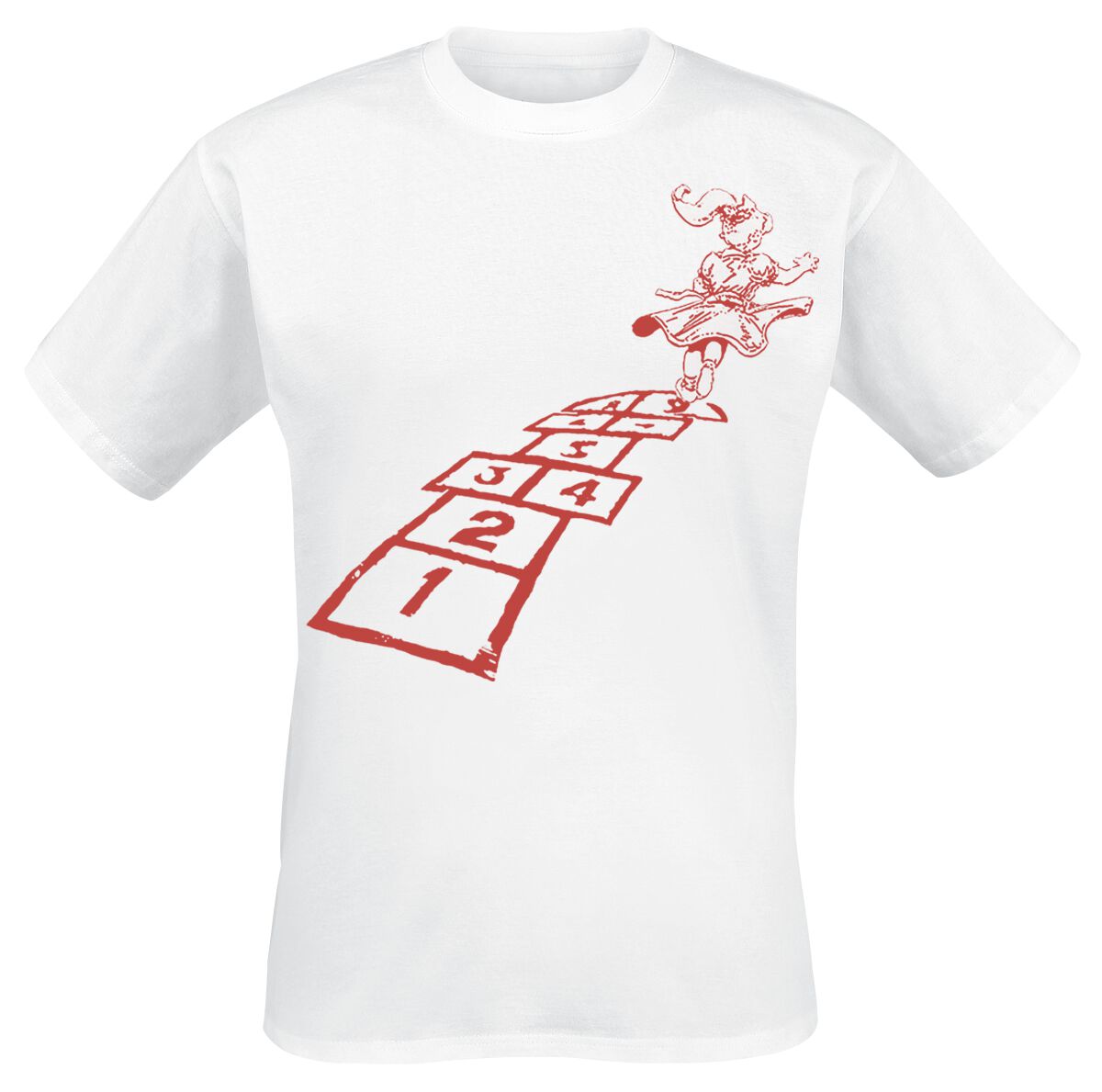 T-Shirt Manches courtes  de Korn - FTL 25 Hopscotch - S à XXL - pour Homme - blanc - Korn