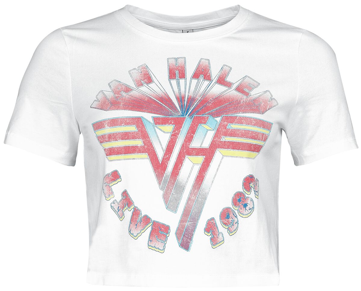 T-Shirt Manches courtes  de Van Halen - Live '82 - S à XL - pour Femme - blanc - Van Halen