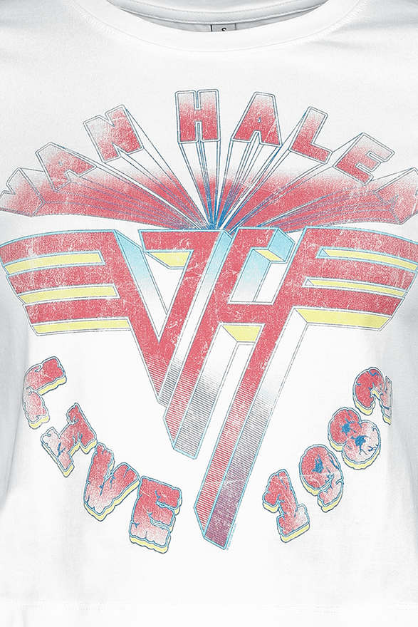 T-Shirt Manches courtes  de Van Halen - Live '82 - S à XL - pour Femme - blanc - Van Halen - View 2