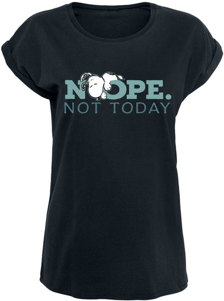 T-Shirt Manches courtes  de Snoopy - Snoopy - Nope. Not Today - S à 5XL - pour Femme - noir - Snoopy